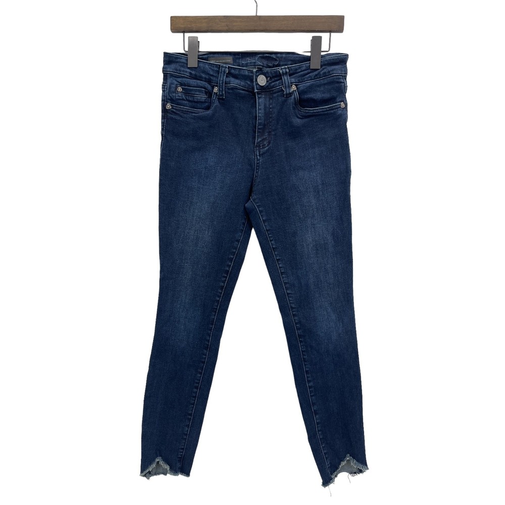 KUT from the Kloth Womens 6 Carlo Skinny High Rise Jeans Ankle Crop Dark Wash